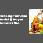 New Instagram Bio Valmiki || Royal Valmiki Bio