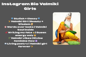 New Instagram Bio Valmiki || Royal Valmiki Bio