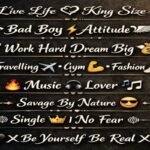 Instagram Bio for Boys Stylish Font