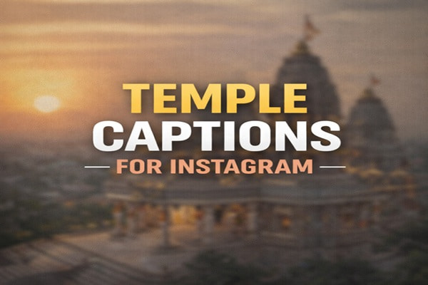Temple Captions for Instagram