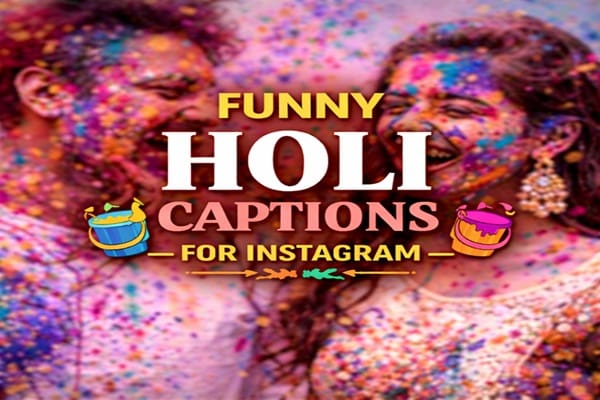 Funny Holi Captions