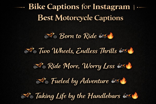 Bike Captions for Instagram